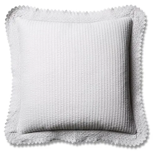 Shelly Romance Euro Sham - Gray - Belle Epoque