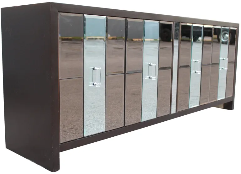 1970s Mirrored Sideboard - Something Vintage - Gray