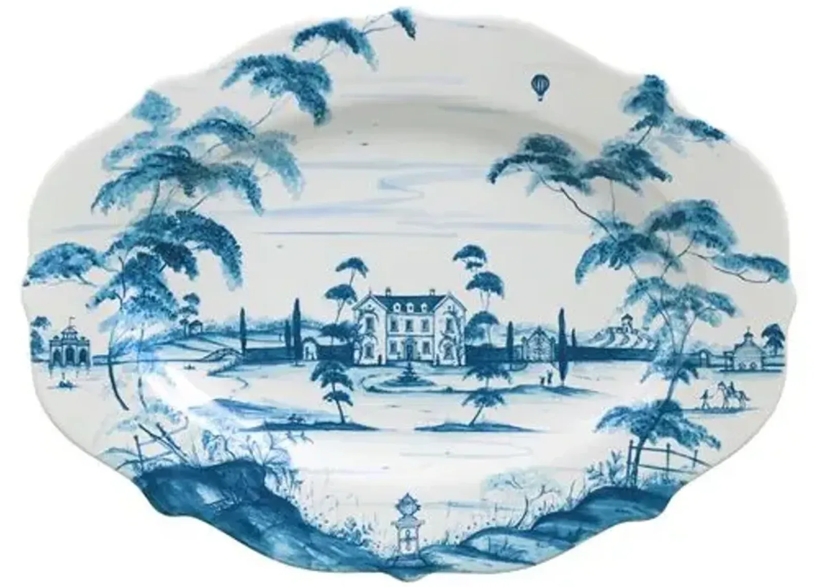 Main House Serving Platter - Delft Blue - Juliska