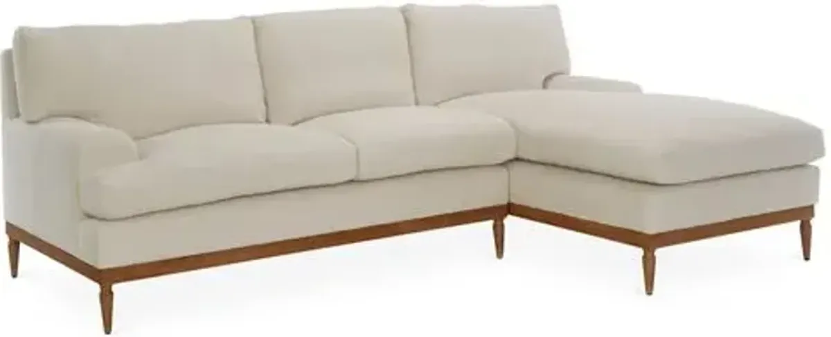 Sutton Linen RF Sectional - Beige