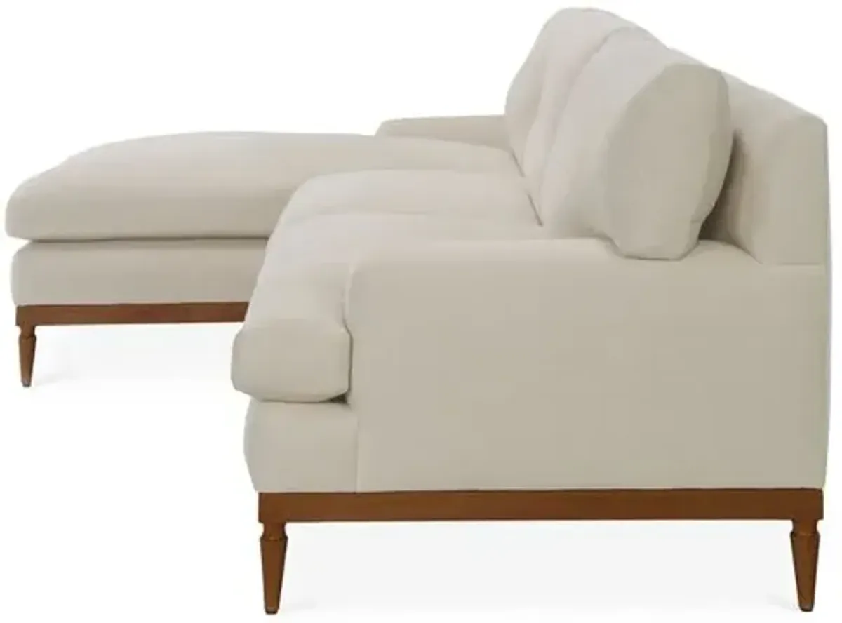 Sutton Linen LF Sectional - Beige