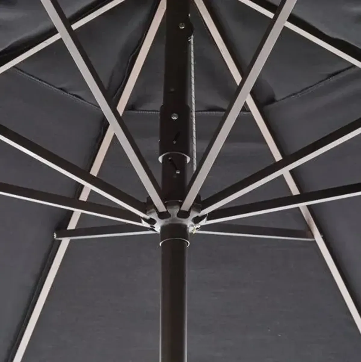 Veda Patio Umbrella - Black Sunbrella