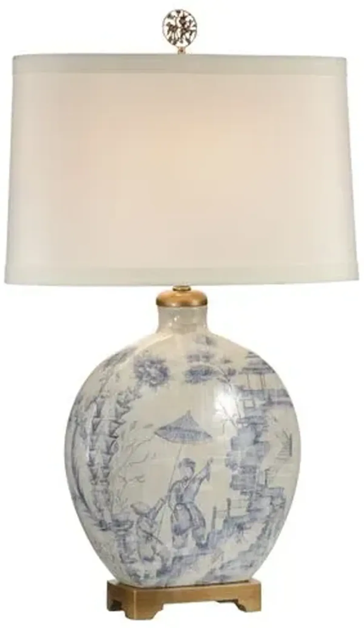 Snuff Table Lamp - Blue/Ivory - Wildwood