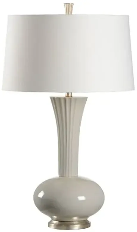 Corbin Table Lamp - Gray Glaze/Silver - Wildwood