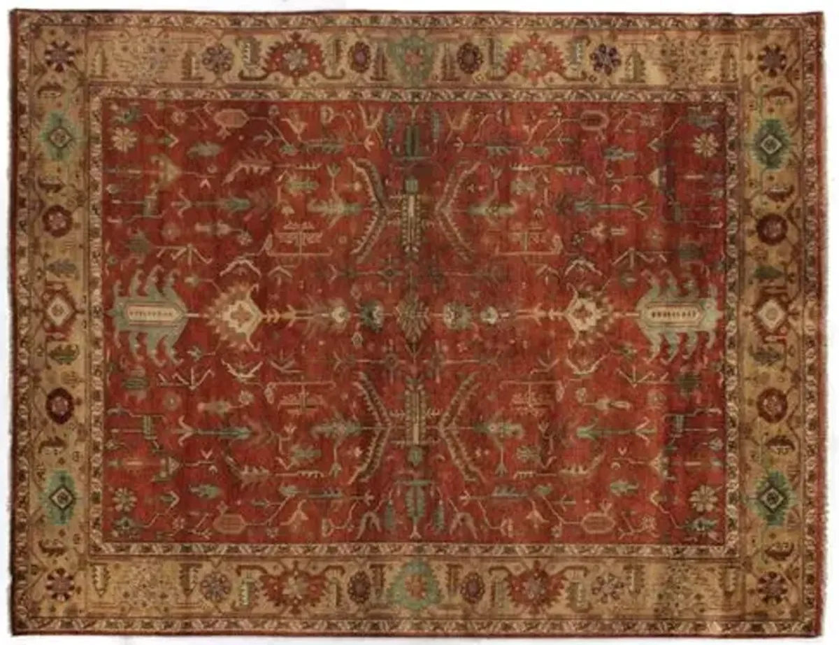 Crestwood Rug - Beige - Exquisite Rugs - Red - Red