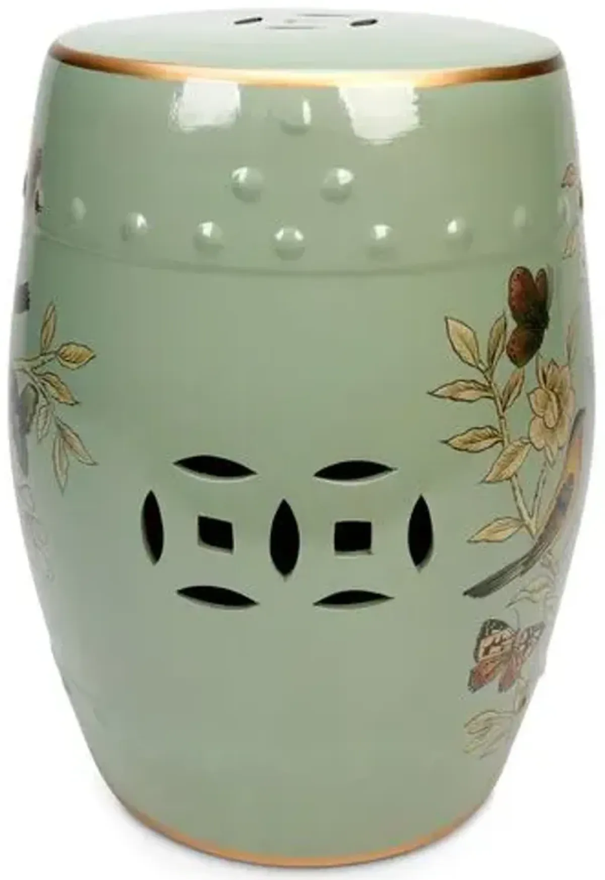 Perry Garden Stool - Light Green