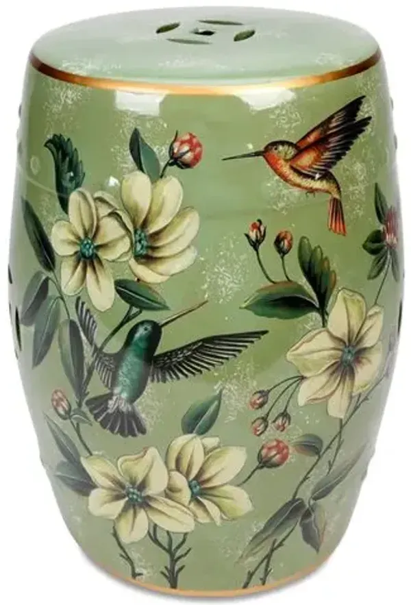 Irving Garden Stool - Light Green