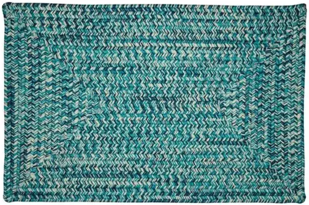 Tweed Outdoor Rug - Blue - Blue