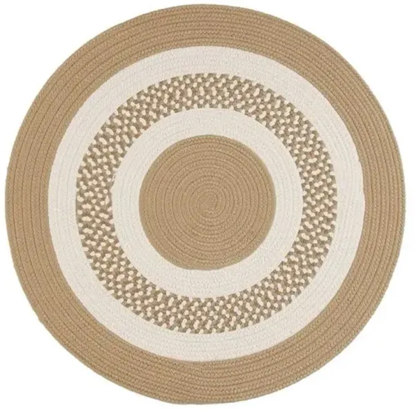 Round Laney Outdoor Rug - Cuban Sand - Beige - Beige