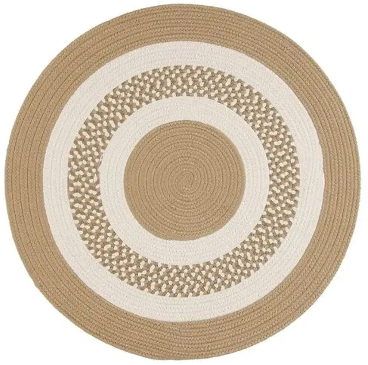 Round Laney Outdoor Rug - Cuban Sand - Beige - Beige