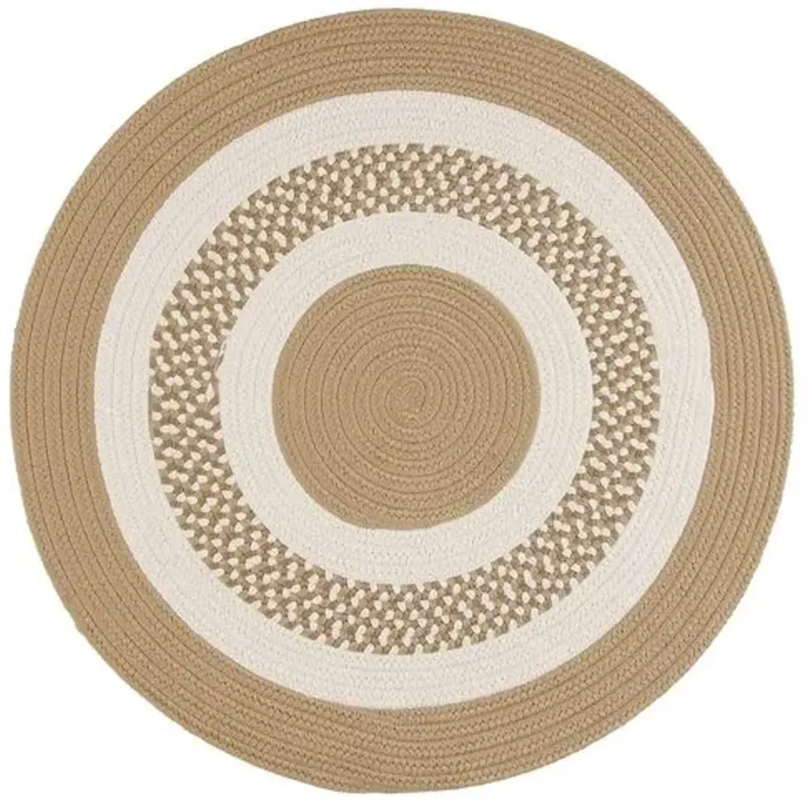 Round Laney Outdoor Rug - Cuban Sand - Beige - Beige