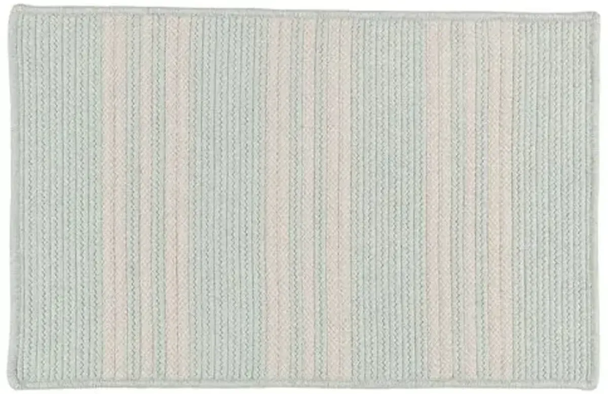 Sunbrella Stripe Outdoor Rug - Sea - Blue - Blue