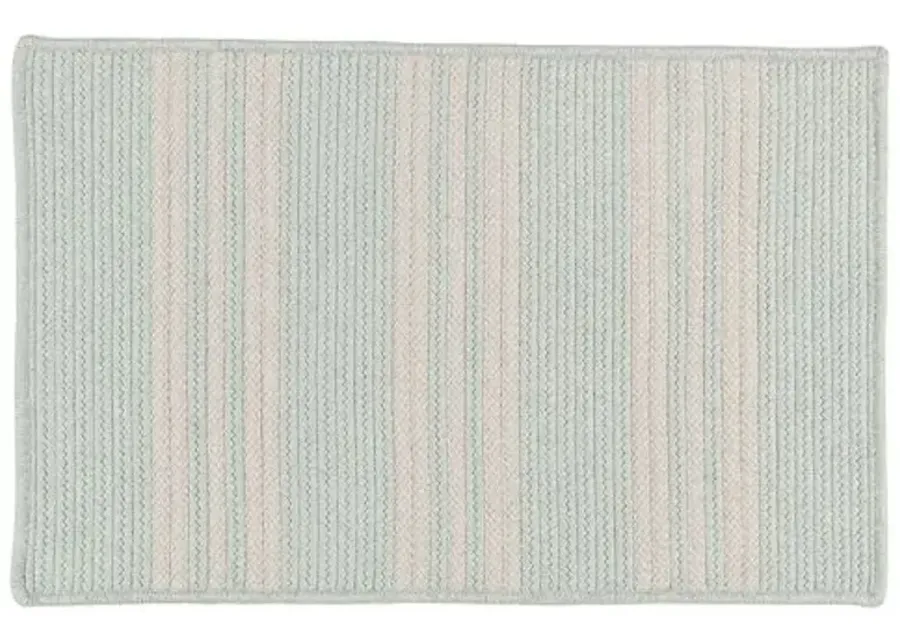 Sunbrella Stripe Outdoor Rug - Sea - Blue - Blue