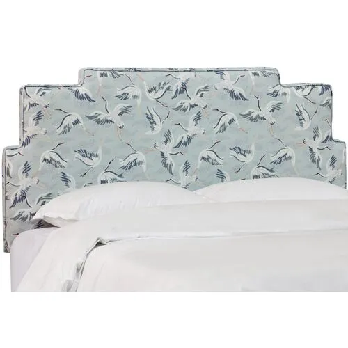 Paxton Bed - Cranes - Blue