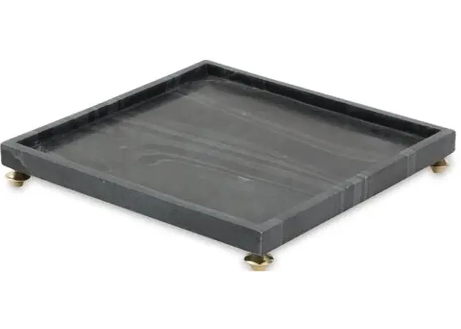 16" Quintessential Square Tray - Black - Global Views