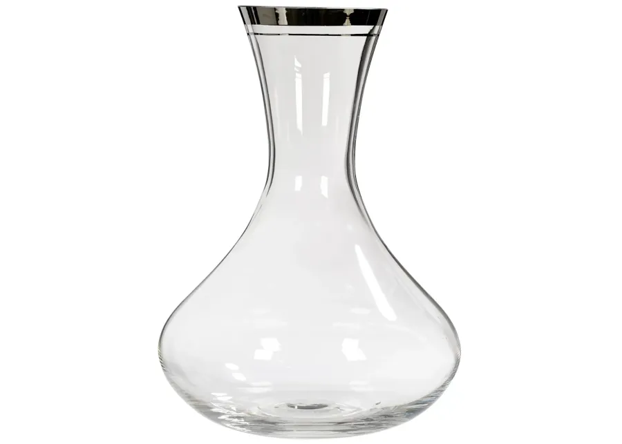 Silver Glass Wine Carafe - 2-b-Modern