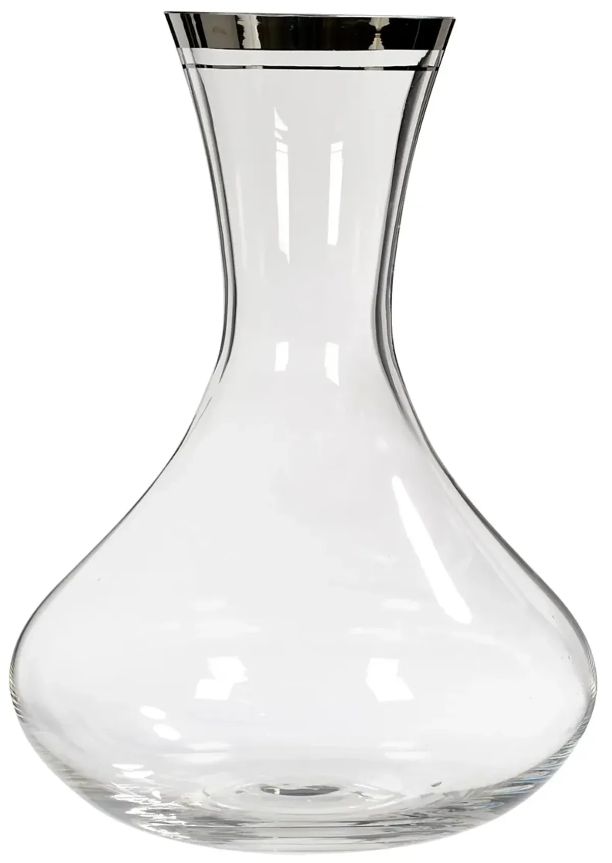 Silver Glass Wine Carafe - 2-b-Modern