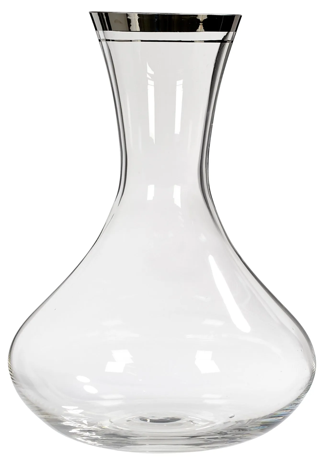 Silver Glass Wine Carafe - 2-b-Modern