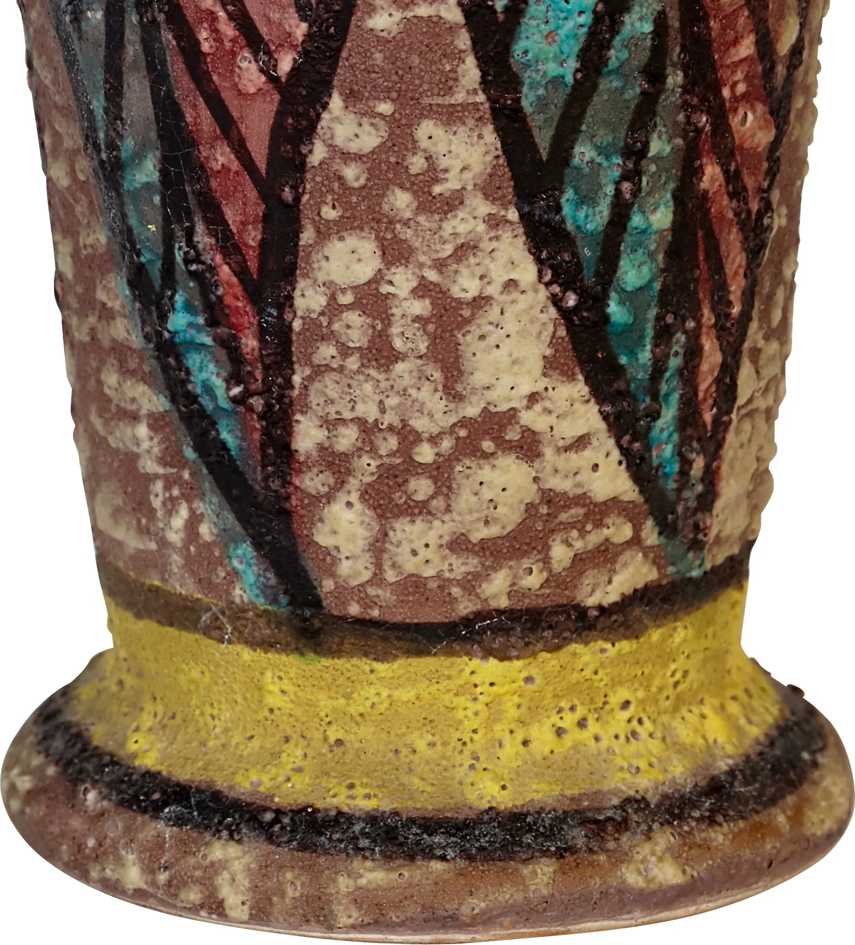 1960s Italian Ceramic Vase - 2-b-Modern - Brown