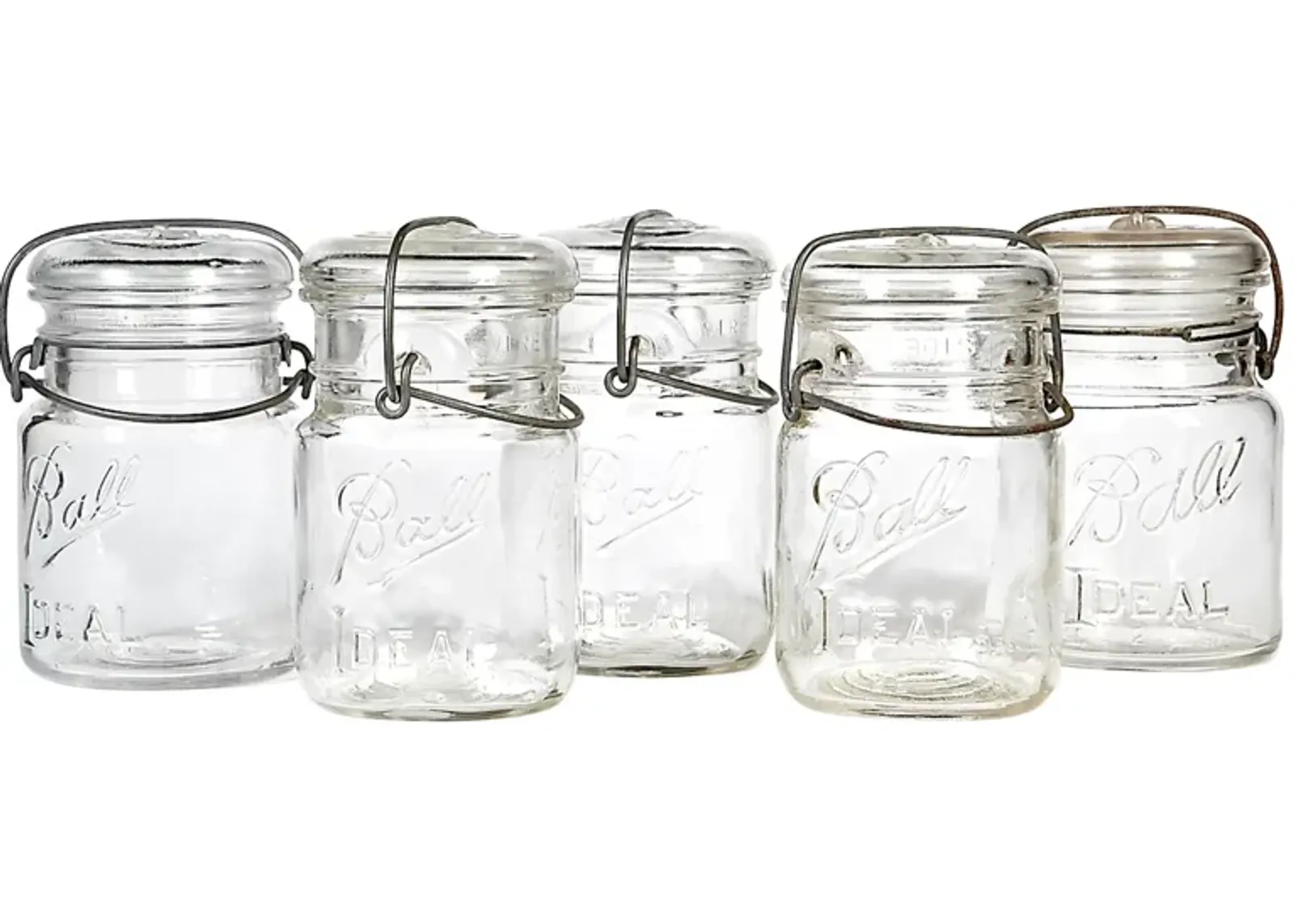 Kitchen Small Canning Jars - Set of 5 - 2-b-Modern - clear