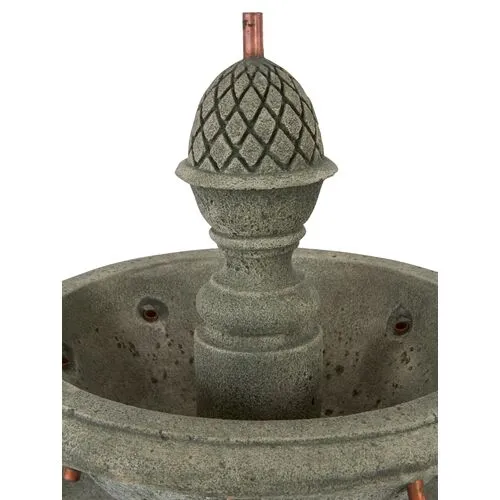 52" Charente Fountain - Distressed Gray - Campania International