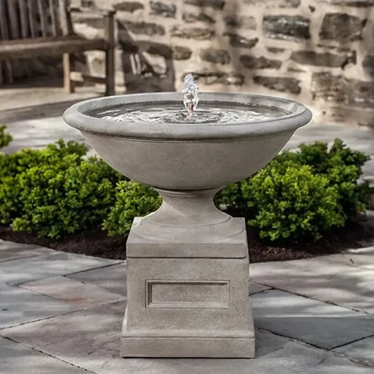 30" Aurelia Fountain - Gray Stone - Campania International