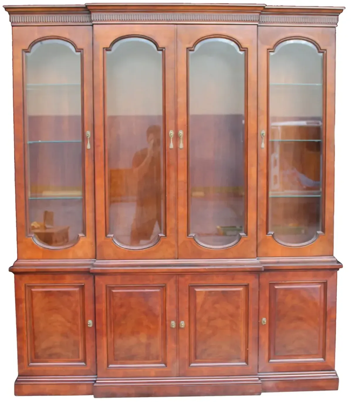 Midcentury Henredon China Cabinet - Something Vintage - Brown