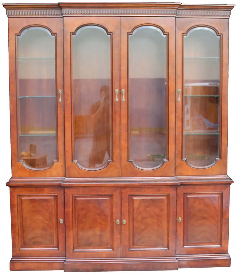 Midcentury Henredon China Cabinet - Something Vintage - Brown