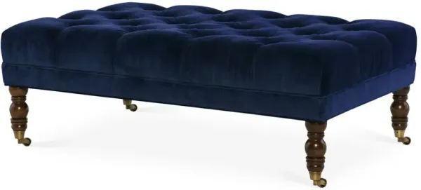 Anna Cocktail Ottoman, Velvet