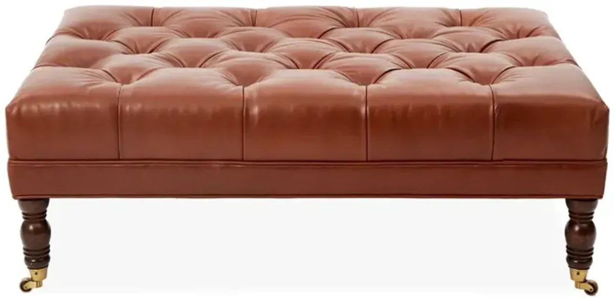 Anna Tufted Cocktail Ottoman, Crypton Leather