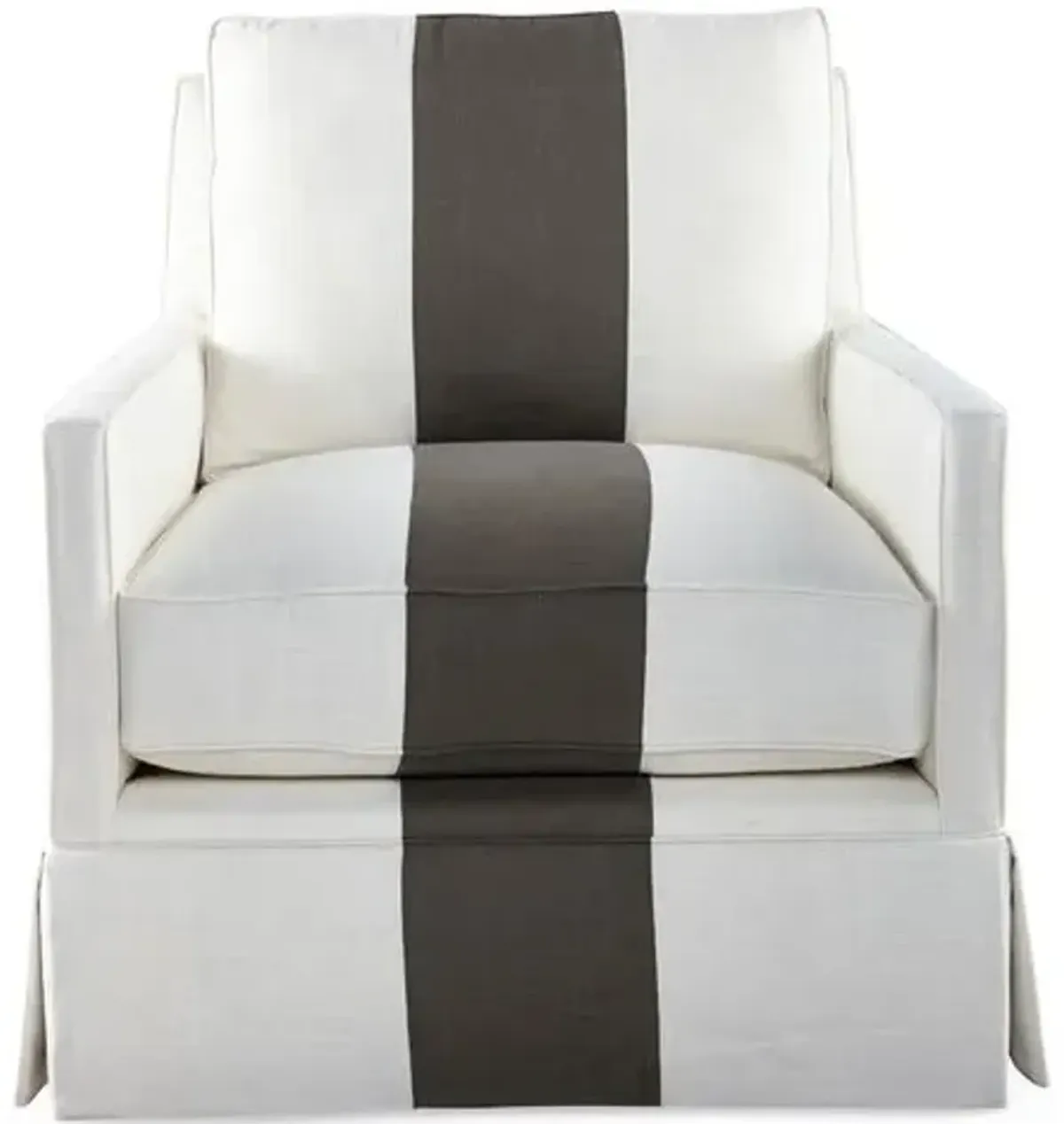 Auburn Club Chair - Stripe - Miles Talbott