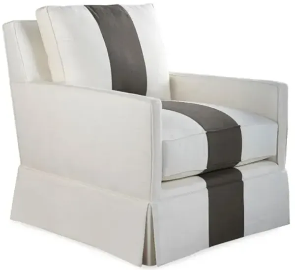 Auburn Club Chair - Stripe - Miles Talbott