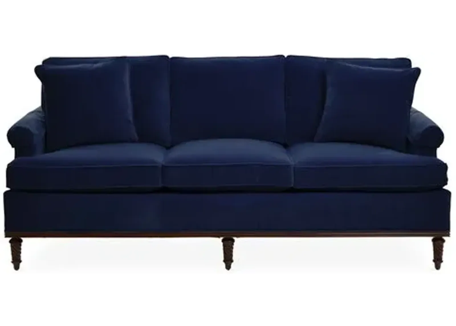 Garbo Sofa - Navy Velvet