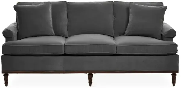 Garbo Sofa, Charcoal Velvet
