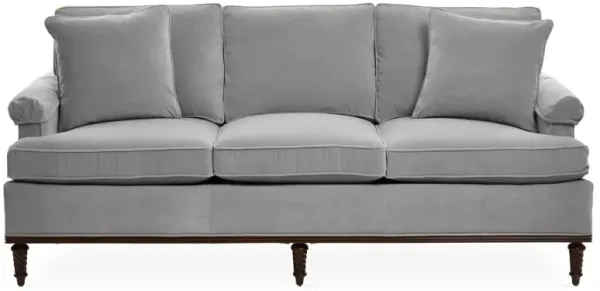 Garbo Sofa, Gray Velvet