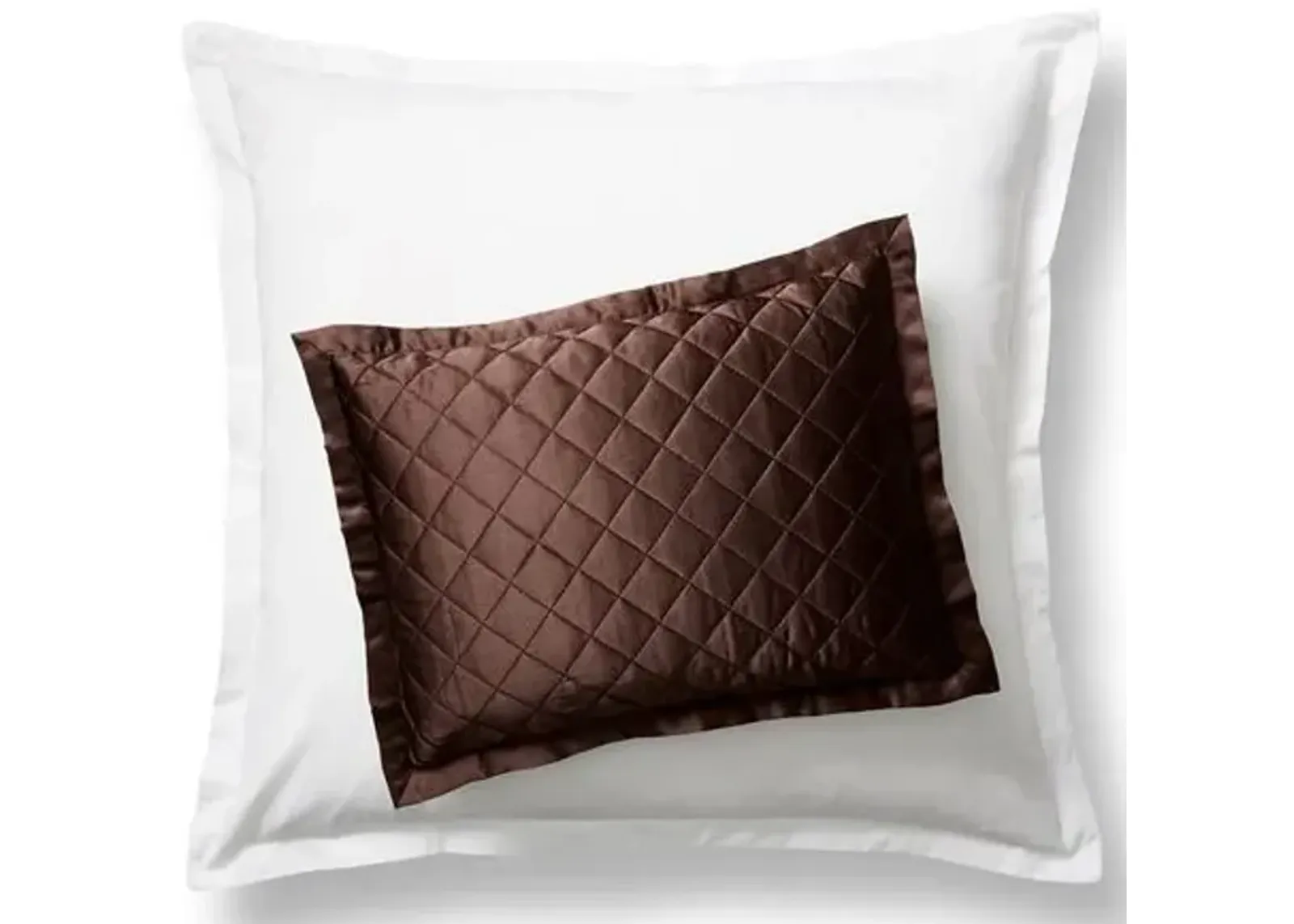 Quilted Boudoir Sham - Chocolate - Kumi Kookoon