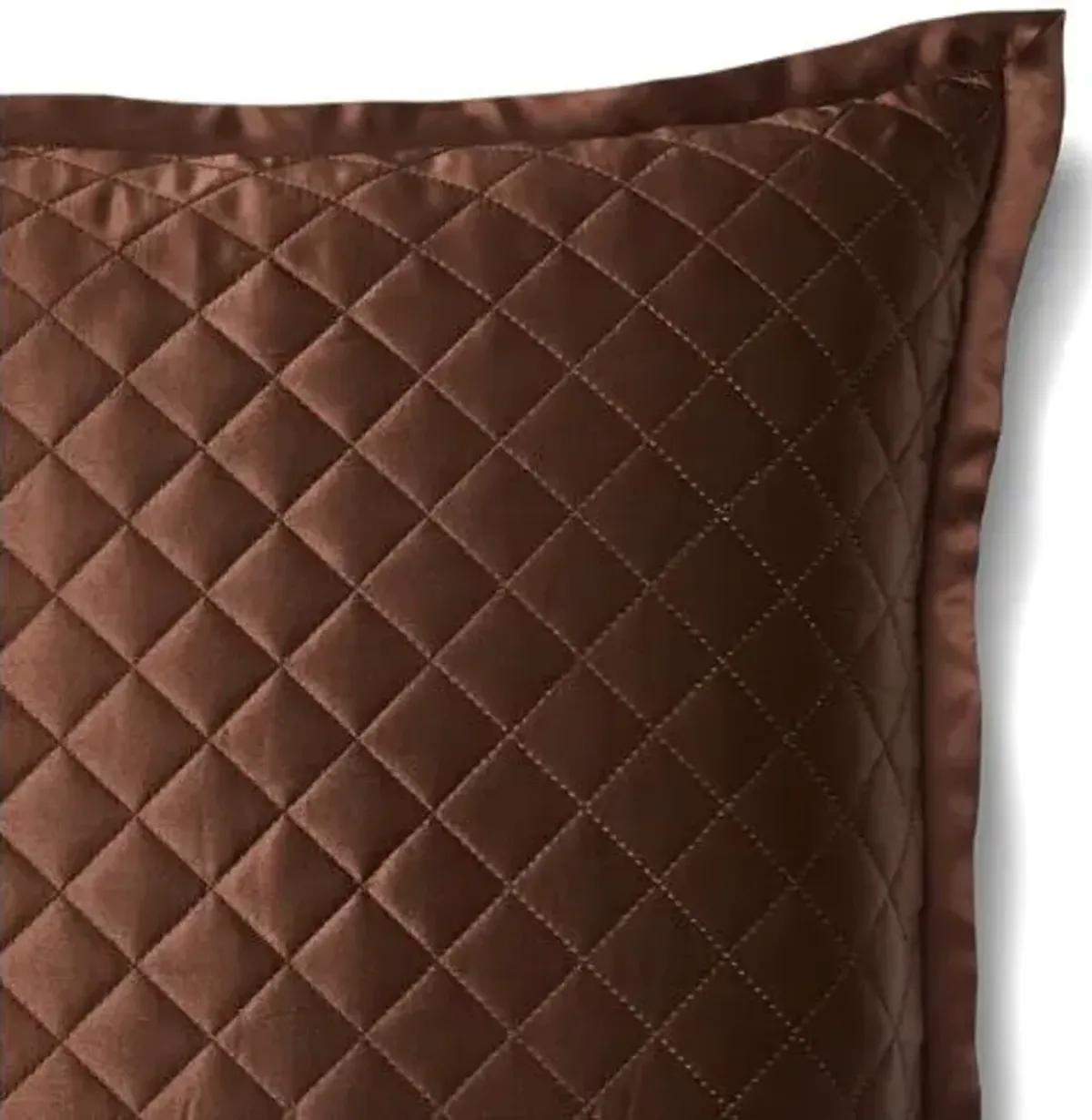 Quilted Euro Sham - Chocolate - Kumi Kookoon