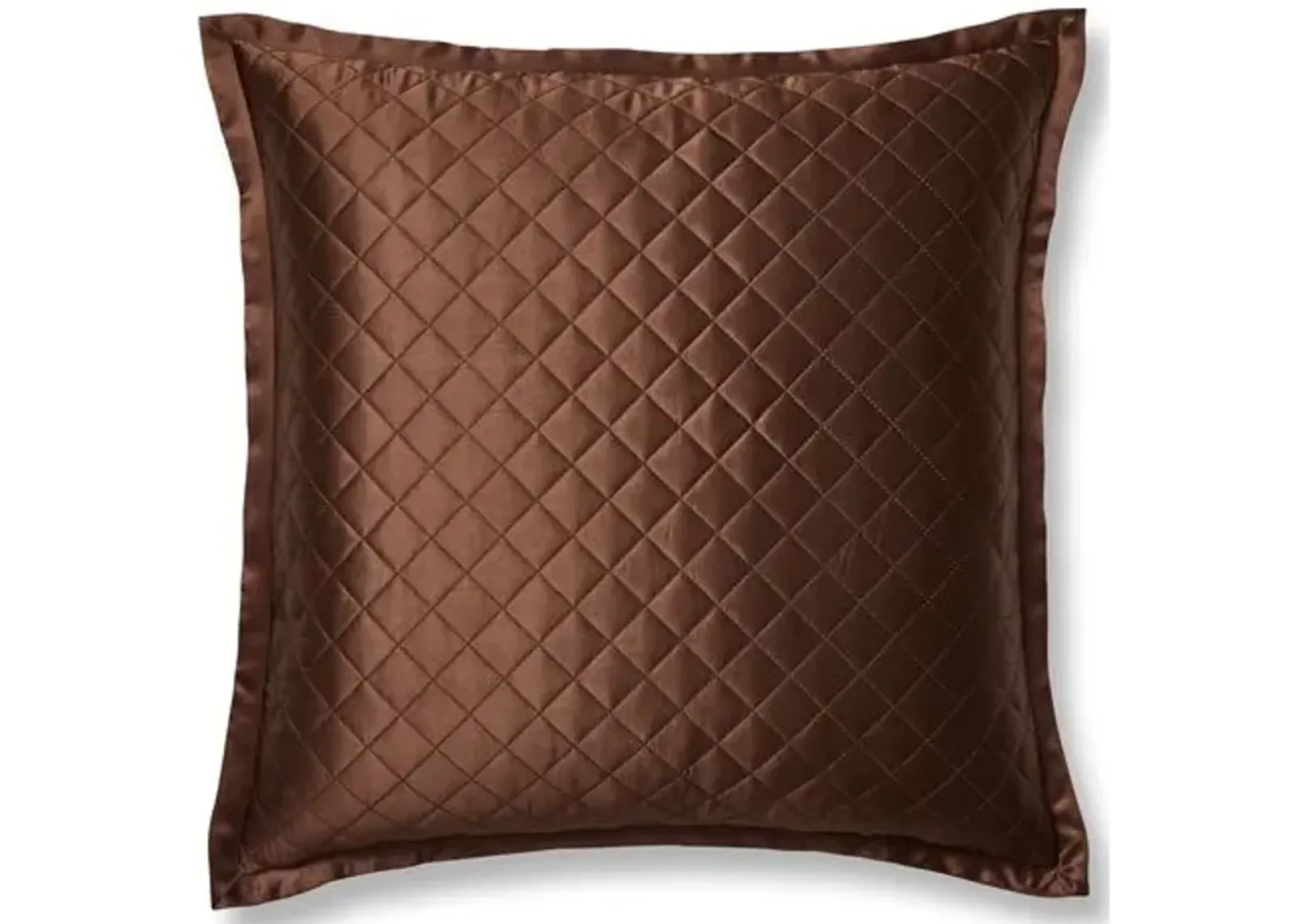 Quilted Euro Sham - Chocolate - Kumi Kookoon