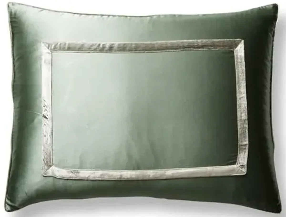 Velvet Sham - Moss - Kumi Kookoon - Green