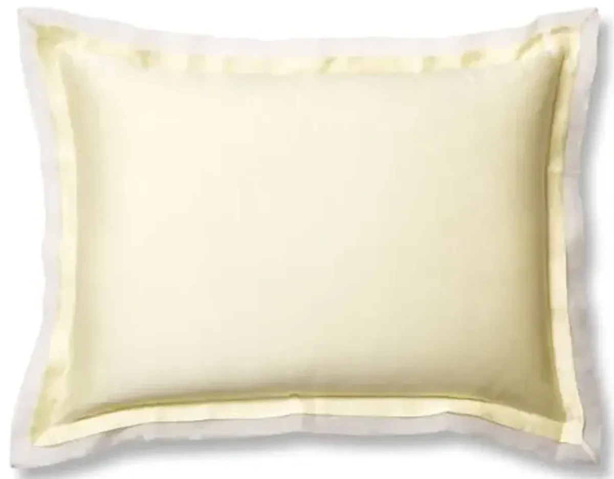 Organza Sham - Lemon/White - Kumi Kookoon