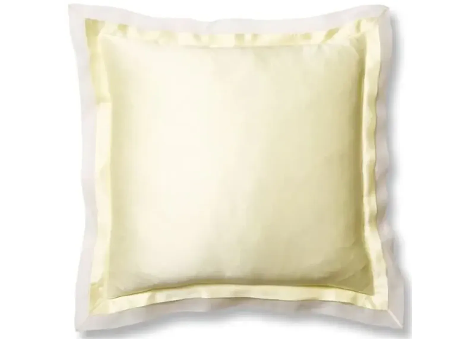 Organza Euro Sham - Lemon/White - Kumi Kookoon