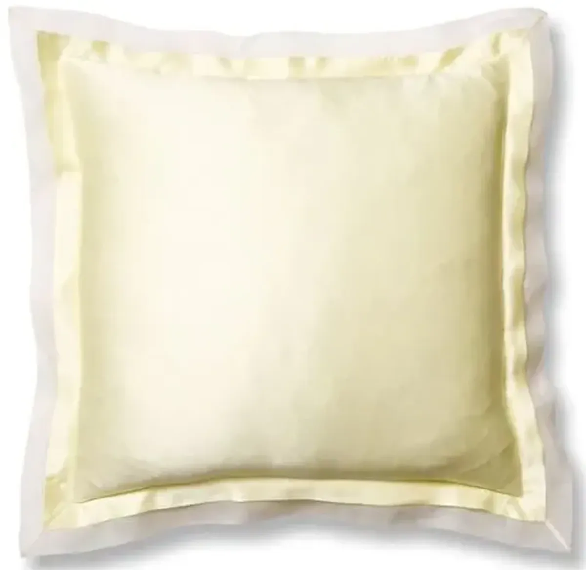 Organza Euro Sham - Lemon/White - Kumi Kookoon