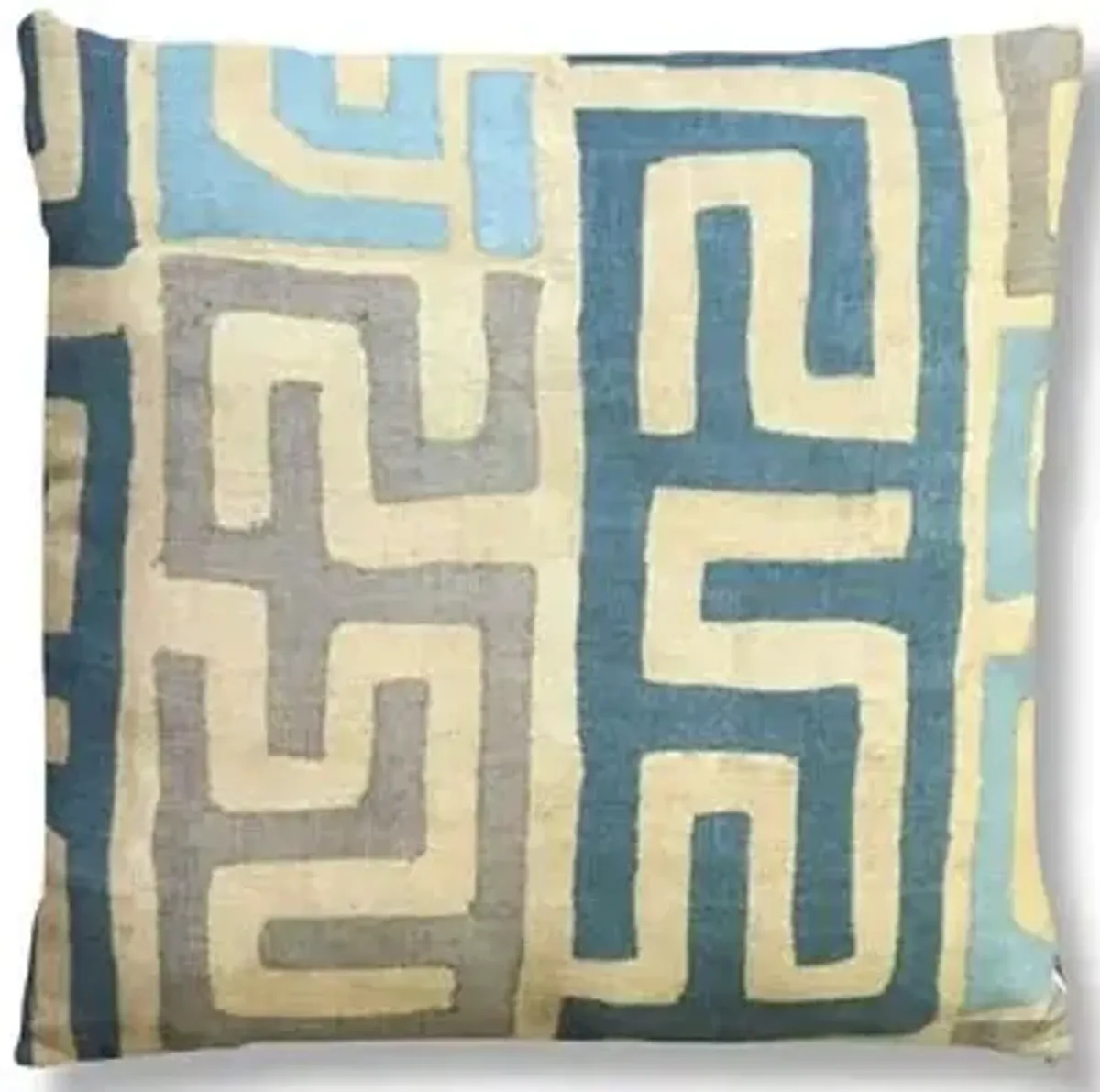 Kumba 20x20 Pillow - Aqua/Sand - Kim Salmela