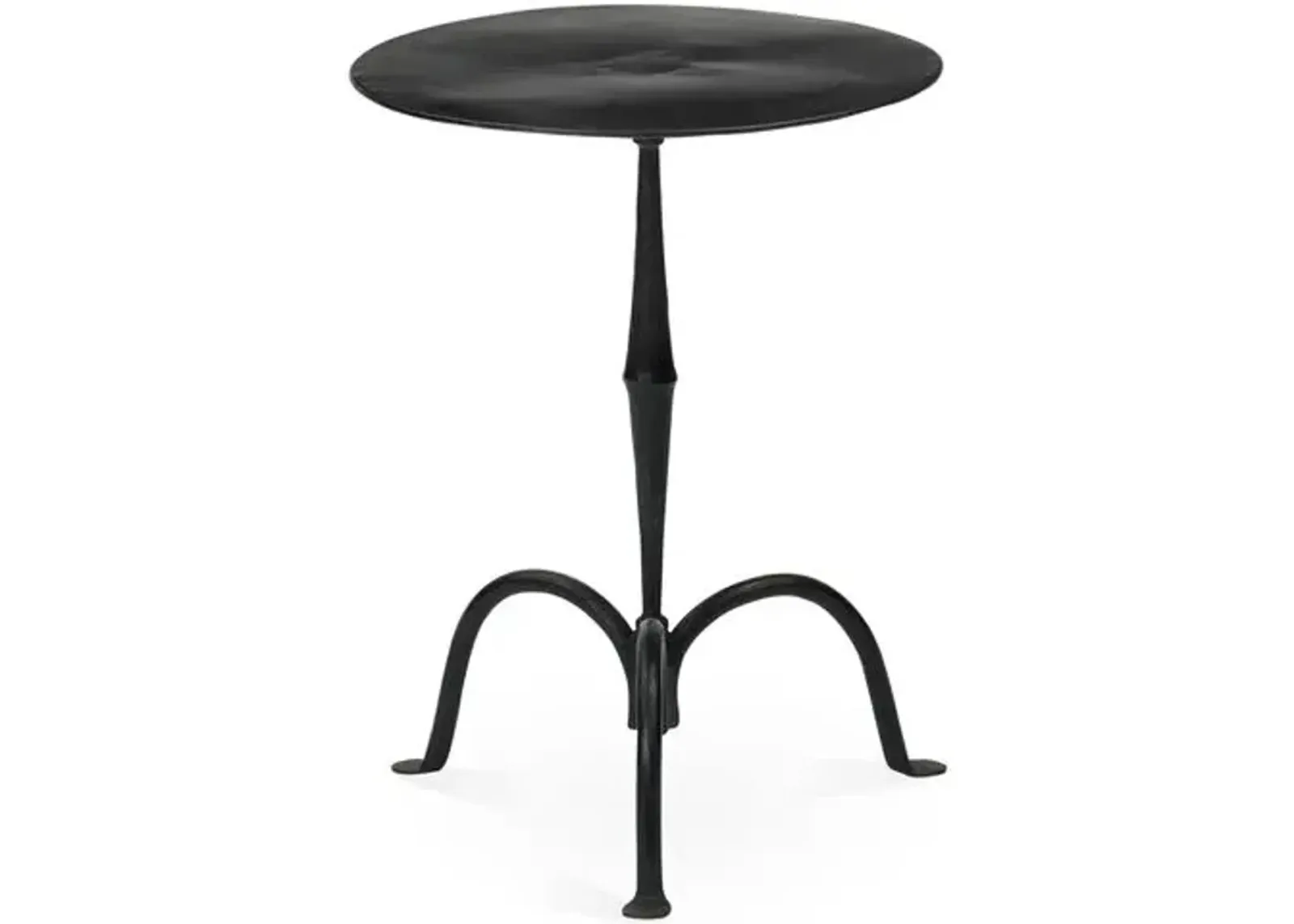 Anna Iron Side Table - Black