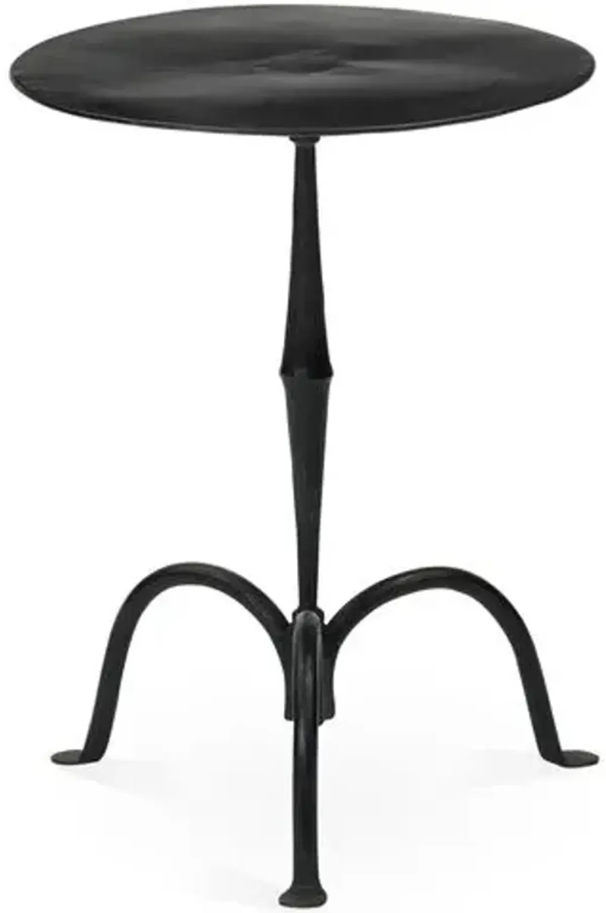 Anna Iron Side Table - Black