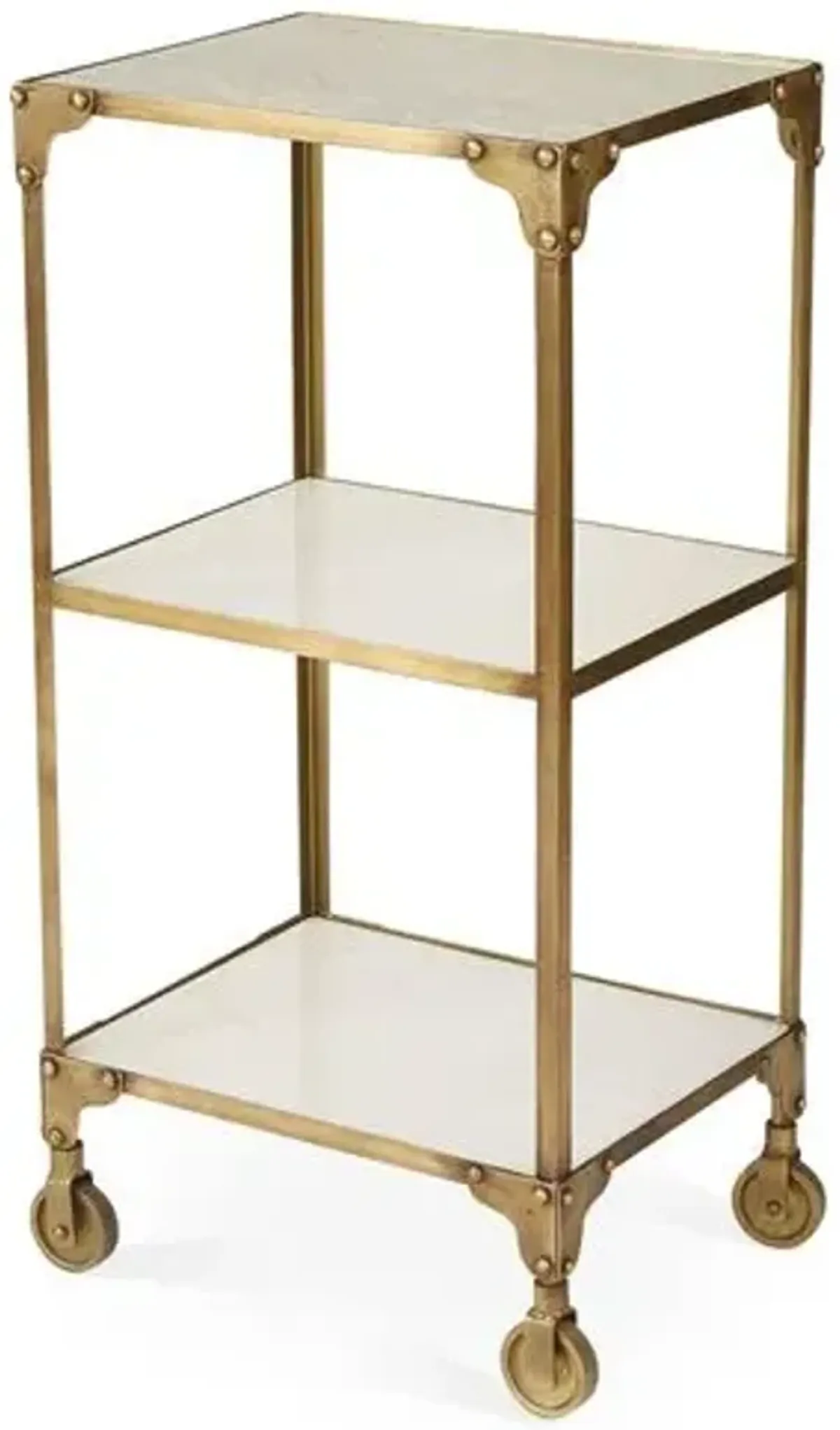 Hayden Marble Bar Cart - Gold
