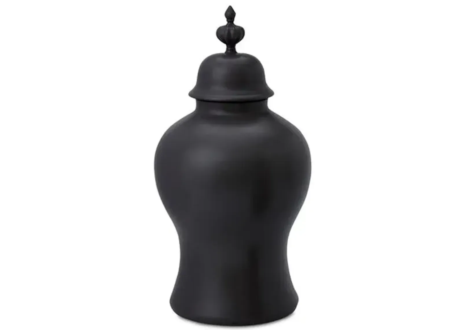 Beaufort Ginger Jar - Matte Black - Global Views