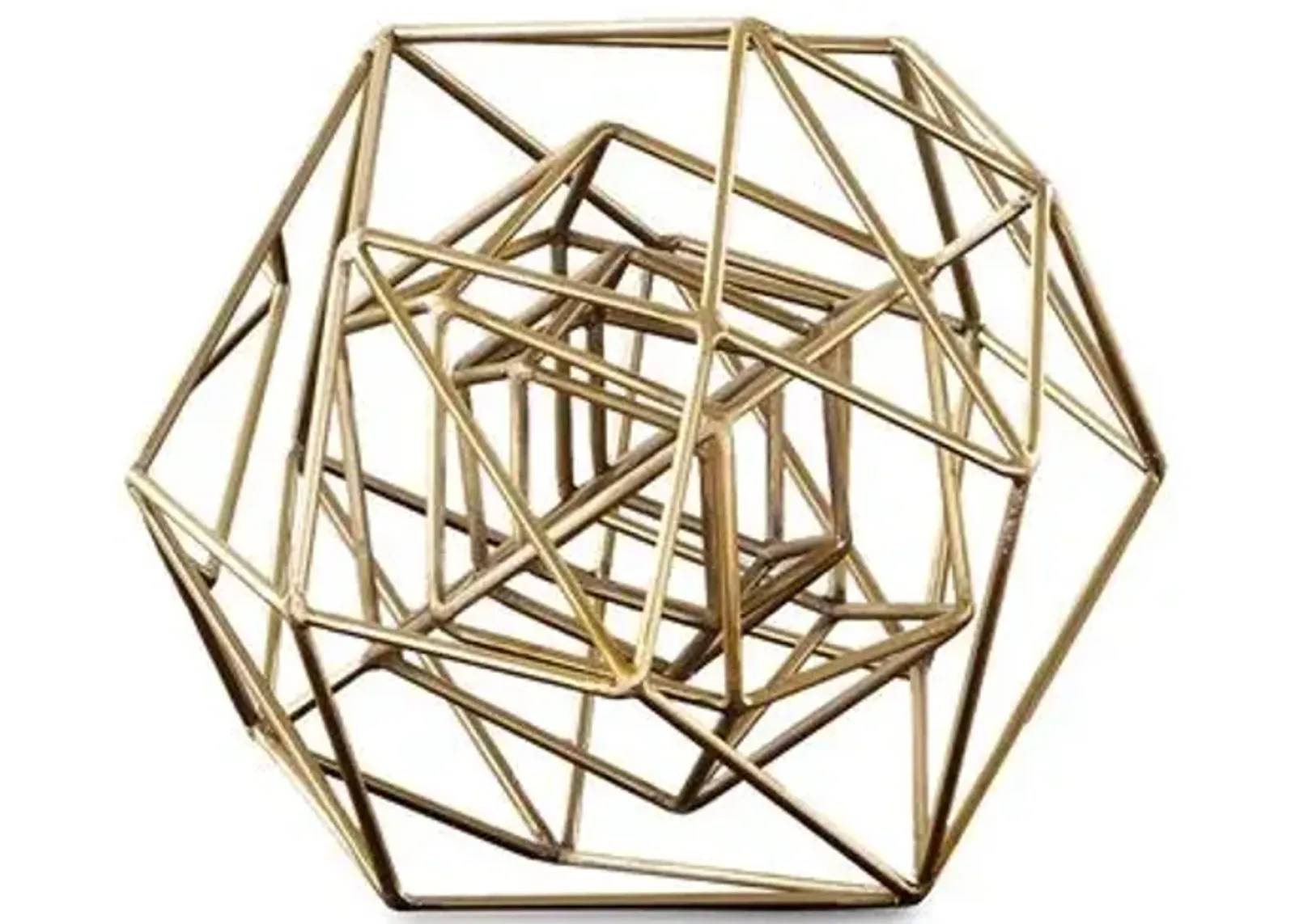 Geo Sculpture - Gold - Global Views