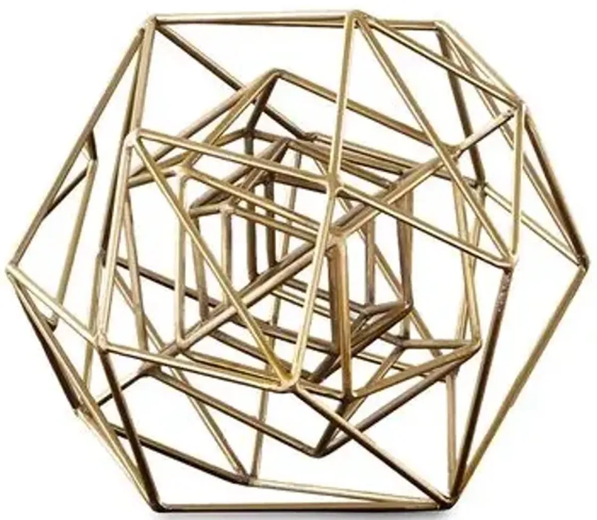 Geo Sculpture - Gold - Global Views