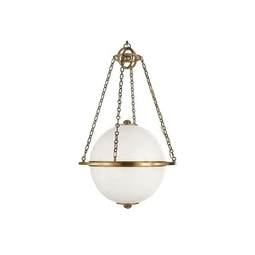 Visual Comfort - Modern Globe Lantern - Antique Brass - Gold